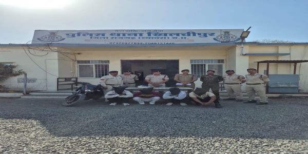 राजगढ़ः सराफा व्यापारी से लूट के मामले में चार आरोपित गिरफ्तार, नकदी व बाइक बरामद