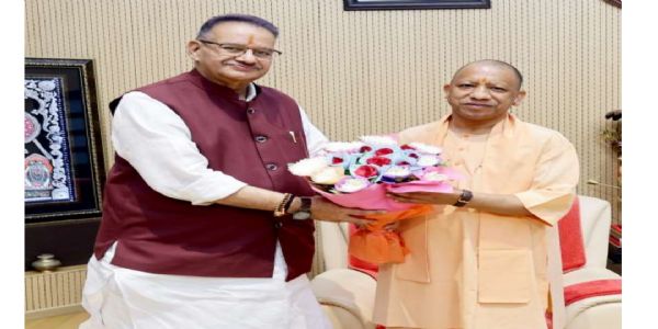 उत्तराखंड के कृषि मंत्री ने मुख्यमंत्री योगी से की शिष्टाचार भेंट