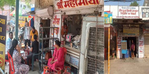 बिलासपुर  के सीपत चौक में गैस सिलेंडरों का अवैध भंडारण उजागर, 54 सिलेंडर जब्त