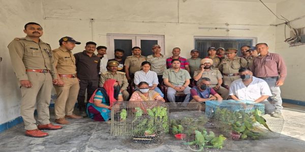 मालसी रेंज में अवैध वन्यजीव व्यापार में चार गिरफ्तार