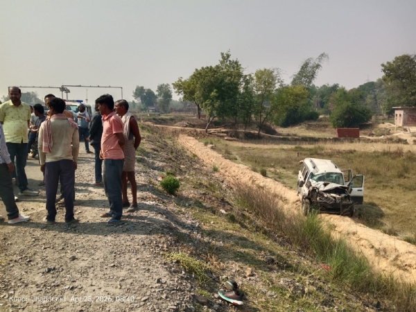 क्षतिग्रस्त स्कॉर्पियो