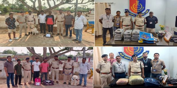 पूसीरे के आरपीएफ ने 29 लाख से अधिक मूल्य का गांजा किया जब्त