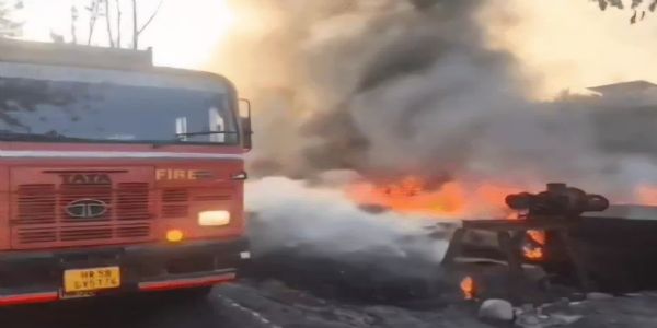 यमुनानगर: टायर प्लांट में भीषण आग से हजारों क्विंटल स्टॉक खाक