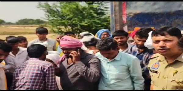 डंपर की टक्कर से बाइक सवार की मौत, चालक फरार