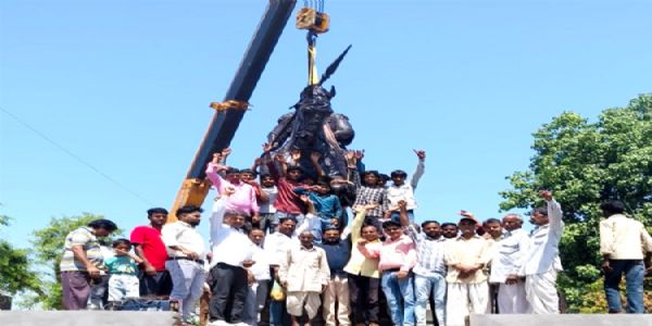 धारीवाला में गूंजा वीरता का जयघोष, स्थापित हुई महाराणा प्रताप की प्रतिमा