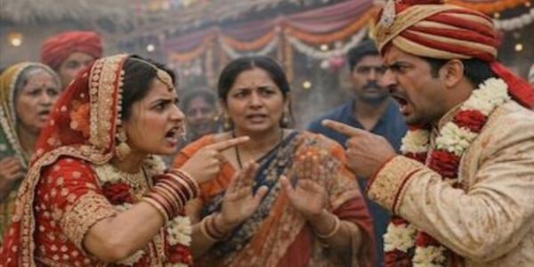 हापुड़ में जयमाल के दौरान स्टेज पर गिरा दुल्हा, दोनों पक्षों का विवाद थाने पहुंचा