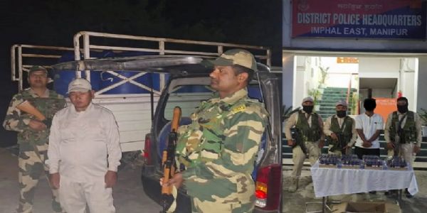 मणिपुरः कोडीन सिरप के साथ एक युवक गिरफ़्तार, ईंधन से भरे वाहनों की तलाशी