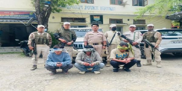 कांगपोकपी में टायर वर्कशॉप जलाने की कोशिश मामले में तीन बदमाश गिरफ्तार