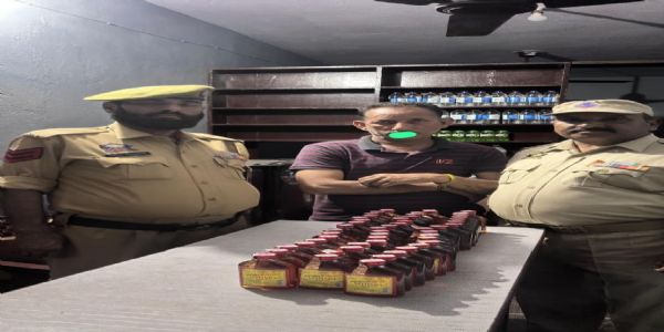 चडवाल में अवैध शराब जब्त, एक तस्कर गिरफ्तार