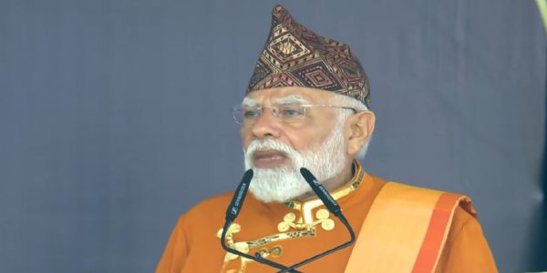 सिक्किम में कार्यक्रम को संबोधित करते प्रधानमंत्री