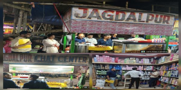 सही दवा-शुद्ध आहार अभियान के पहले दिन चाट-गुपचुप सेंटरों व कॉस्मेटिक्स दुकानों का निरीक्षण