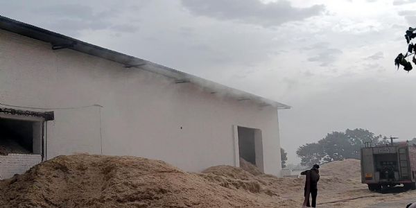 फतेहाबाद : गौशाला में भीषण आग से तूड़ा जलकर राख, पंजाब से मदद को बुलाई दमकल गाडियां