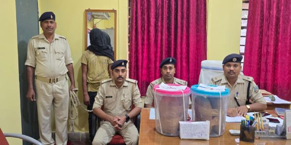 गांजा के साथ एक तस्कर गिरफ्तार