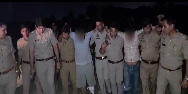 बुलंदशहर : तीहरे हत्याकांड में फरार चल रहे दो इनामी बदमाश मुठभेड़ में गिरफ्तार