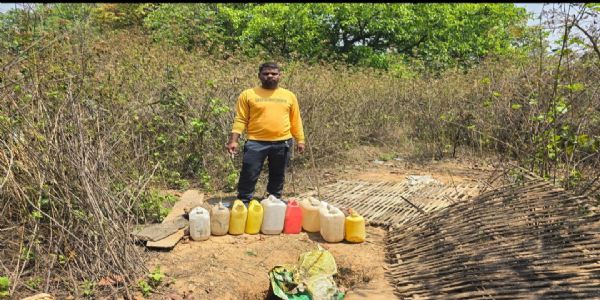 आबकारी विभाग की कार्रवाई: 377 लीटर महुआ शराब व 1705 किलो महुआ लाहन जब्त