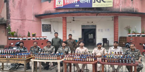 भारी मात्रा में अवैध शराब बरामद