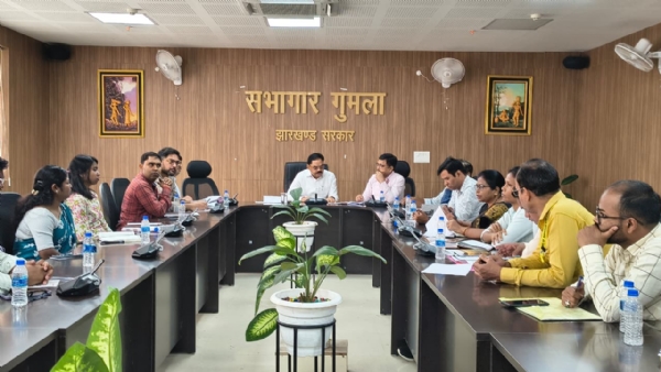 बैठक में डीसी दिलेश्वर सहित अन्य की तस्वीर