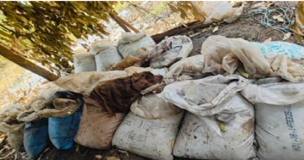 आबकारी विभाग द्वारा नष्ट किया गया अवैध शराब अड्डा