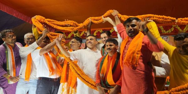 चुनाव 26: नारायणगढ़ में भाजपा की सभा, शुभेंदु अधिकारी बोले—एकजुट होकर लड़ें चुनाव