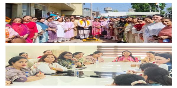 भाजपा महिला मोर्चा ने 47वां स्थापना दिवस मनाया