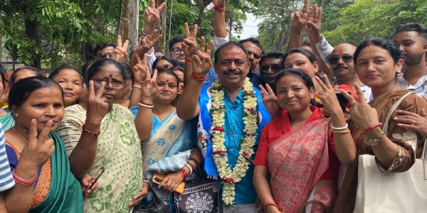 तृणमूल कांग्रेस उम्मीदवार रंजनशील शर्मा ने नामांकन दाखिल कर किया जीत का दावा