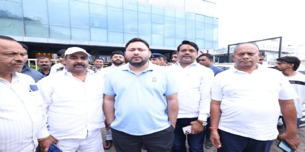 रामगढ़ में तेजस्वी यादव का हुआ स्वागत