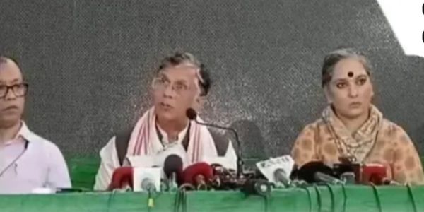 Congress leader Pawan Khera Addressing a press conference in Guwahati on Wednesday. Congress leader Pawan Khera Addressing a press conference in Guwahati on Wednesday.