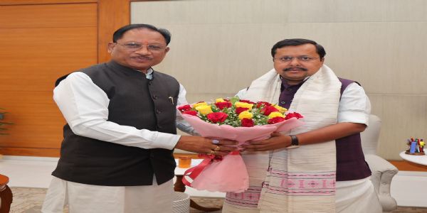 विष्णुदेव साय ने नितिन नवीन से की मुलाकात