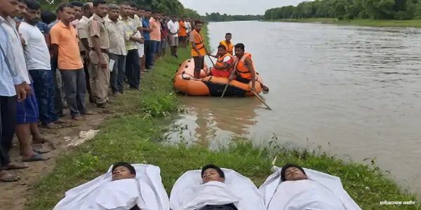 समस्तीपुर जिले में करेह नदी में डूबने से तीन सगे भाईयाें की माैत