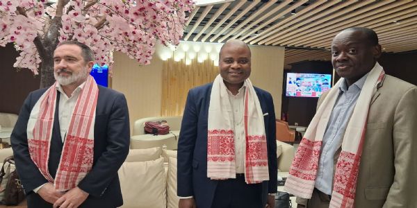 Image of the Foreign Election Delegates Arrive in Guwahati Under IEVP on Wednesday.