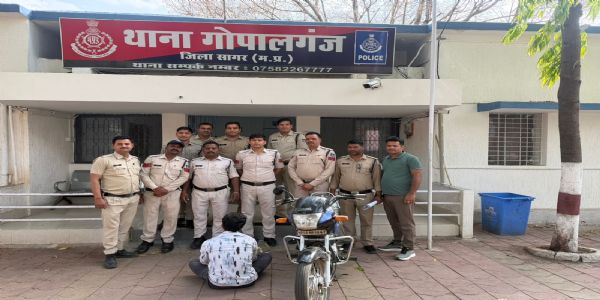 सागर: अस्पताल से चोरी हुई बाइक बरामद, 
