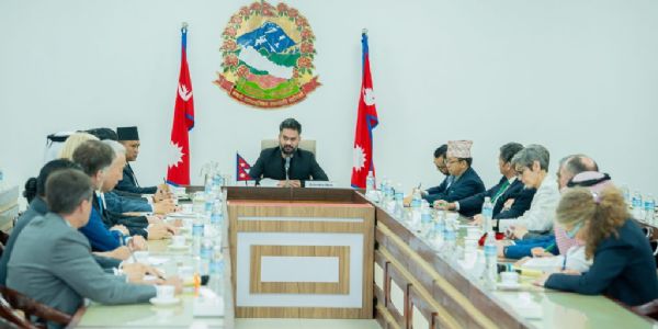 नेपाल में विभिन्न देशों के राजदूतों से मिले प्रधानमंत्री बालेन्द्र शाह, किया सामूहिक संवाद