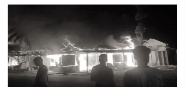 अभयापुरी में भीषण आगजनी, 14 व्यावसायिक प्रतिष्ठान जलकर राख