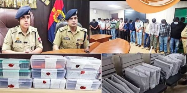 अमेरिकन और विदेशी नागरिकों से ठगी करने वाले 16 साइबर अपराधी गिरफ्तार