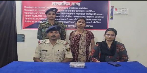 10.25 ग्राम ब्राउन शुगर के साथ महिला गिरफ्तार