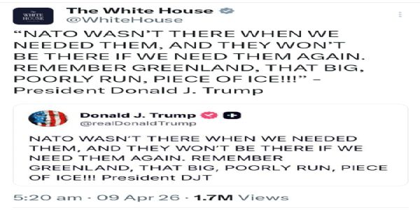 ट्रंप ने ग्रीनलैंड को लेकर नया मोर्चा खोलने के संकेत दिए, नाटो को धमकी
