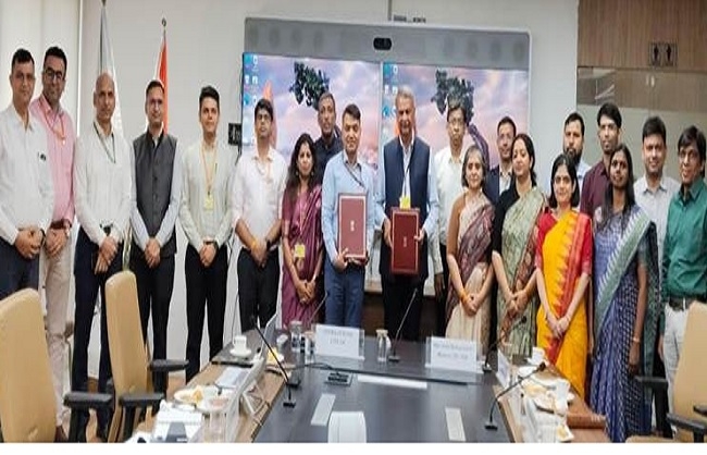 वित्तीय खुफिया इकाई और भारतीय साइबर अपराध समन्वय के समझौते का जारी फोटो