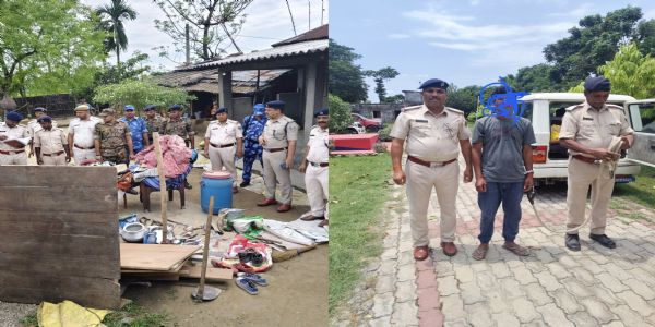 किशनगंज में पुलिस का एक्शन, फरार आरोपियों की संपत्ति कुर्क, वारंटी धराया