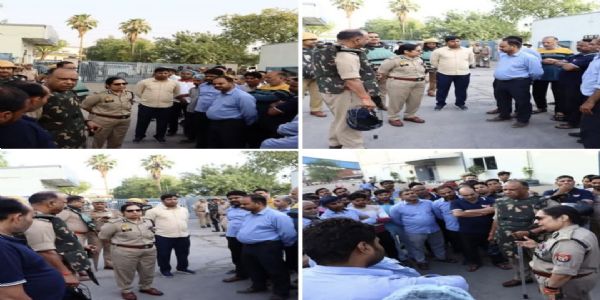 मजदूर दिवस पर नोएडा में 50 ड्रोन से निगरानी, भारी पुलिस बल था तैनात