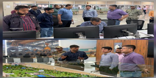 कलेक्टर ने किया इस्पात संयंत्र का भ्रमण, उत्पादन व सुरक्षा मानकों की ली जानकारी