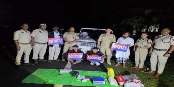 दो करोड़ की मॉर्फिन एवं हेरोइन बरामद, दो तस्कर गिरफतार