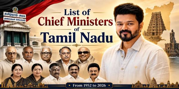List of all Chief Ministers of Tamil Nadu