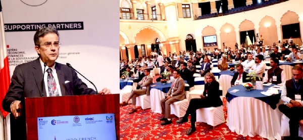 इंडो-फ्रेंच कॉन्क्लेव को संबोधित करते हुए फ्रांसीसी राजदूत