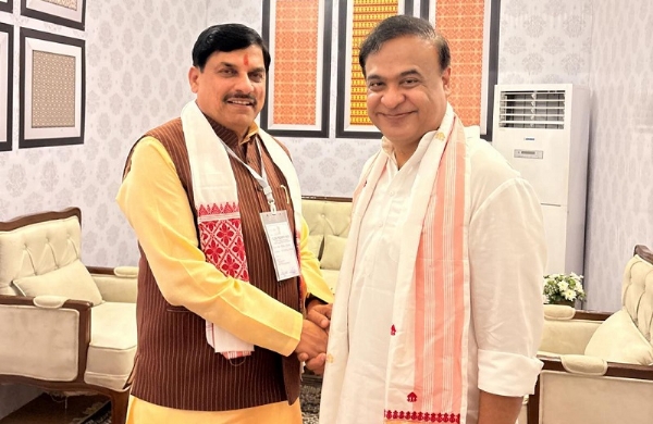 मप्र के मुख्यमंत्री ने हिमंता बिस्वा सरमा को दी बधाई