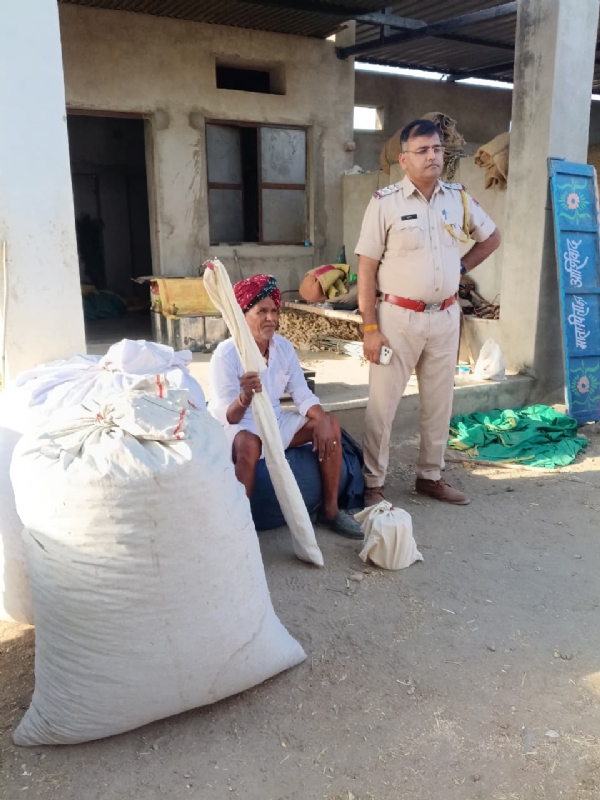 चितौड़गढ़ पुलिस ने मादक पदार्थ तस्करी के मामले में गिरफ्तार किया आरोपित।