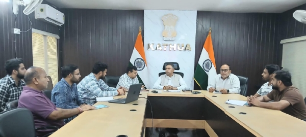 MLA Dr. Bharat Bhushan reviews development works in Kathua, stresses on quality and timeliness