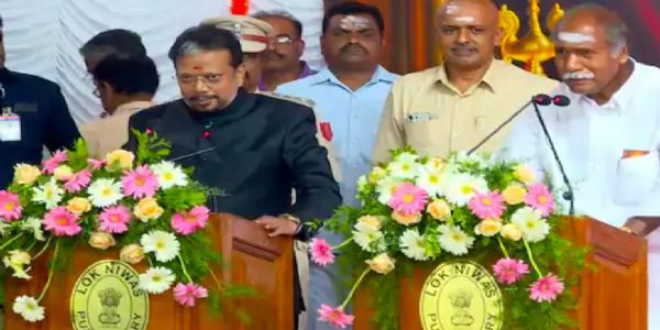 रंगासामी 5वीं बार पुडुचेरी के मुख्यमंत्री बने, ‘नमो पुडुचेरी’ योजना पर किए हस्ताक्षर