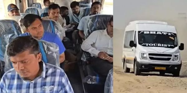 उज्जैन में सिंहस्थ कार्यों के निरीक्षण के लिए ट्रैवलर बस से पहुंचे अधिकारी उज्जैन में सिंहस्थ कार्यों के निरीक्षण के लिए ट्रैवलर बस से पहुंचे अधिकारी