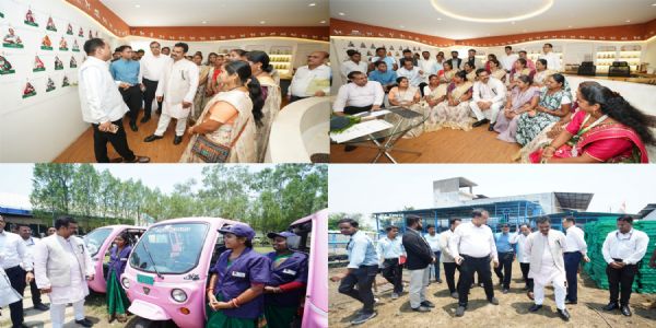 केंद्रीय मंत्री कमलेश पासवान रायपुर जिले के मल्टी यूटिलिटी सेंटर का दौरा करते हुए केंद्रीय मंत्री कमलेश पासवान रायपुर जिले के मल्टी यूटिलिटी सेंटर का दौरा करते हुए