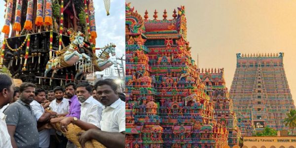 चित्रई महोत्सव में निकली भगवान रंगनाथ की रथयात्रा